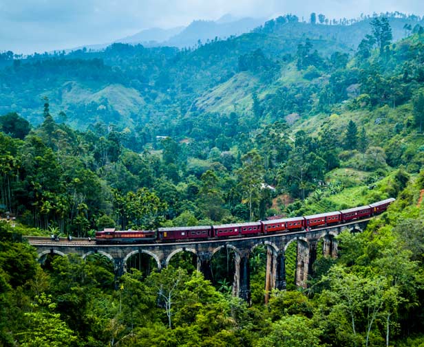 Nine Arches Bridge in Sri Lanka